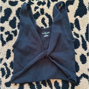 Black cross tank top size: XS/S, URBAN OUTFITTERS